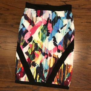 Printed Pencil Skirt